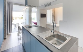 Breathtaking sunny apartment with pool and gym EBSELBOS Kitchen2 - LeibTour: TOP aparthotels in Ibiza