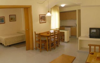 Crazy Party apartment Playa den Bossa IBJTAPT Living room - LeibTour: TOP aparthotels in Ibiza