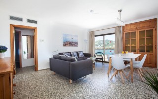 Elegant large and bright Apartment by the sea APBAHSE living Room - LeibTour: TOP aparthotels in Ibiza