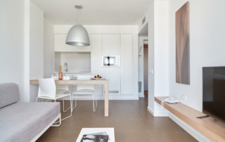 Luxury Swimming Pool Apartment PLAYA D EN BOSSA Ibsuapt Living room4 - LeibTour: TOP aparthotels in Ibiza