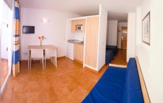 Sea View Cozy Apartments with Pool SAN ANTONIO CEPASAN Living Room - LeibTour: TOP aparthotels in Ibiza