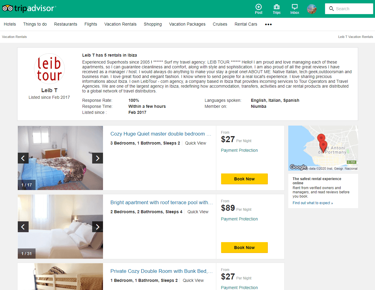 LeibTour.com hosts tripadvisor rental
